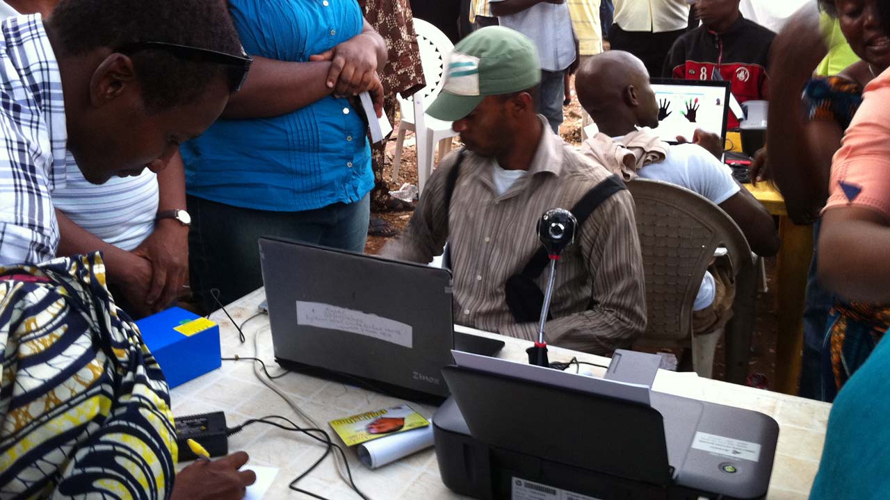 A continuous voter registration session in Nigeria